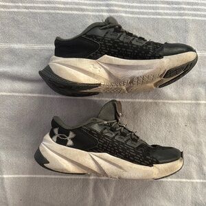 Under Armour Black and White Athletic Sneakers